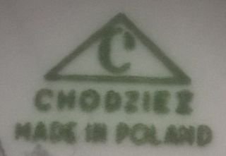 Sygnatura fabryki porcelany w Chodzieży używana od 1964 r.