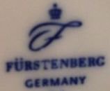 Contemporary Furstenberg china mark