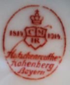 Hutschenreuther Hohenberg Bayern mark