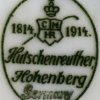 Hutschenreuther Hohenberg 1814 - 1914 mark
