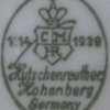 Sygnatura Hutschenreuther Hohenberg 1939