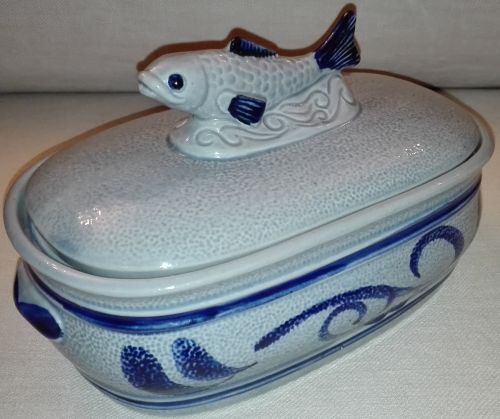 German Gerz stoneware fish terrine