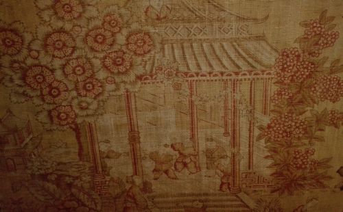 antique chinoiserie fabric