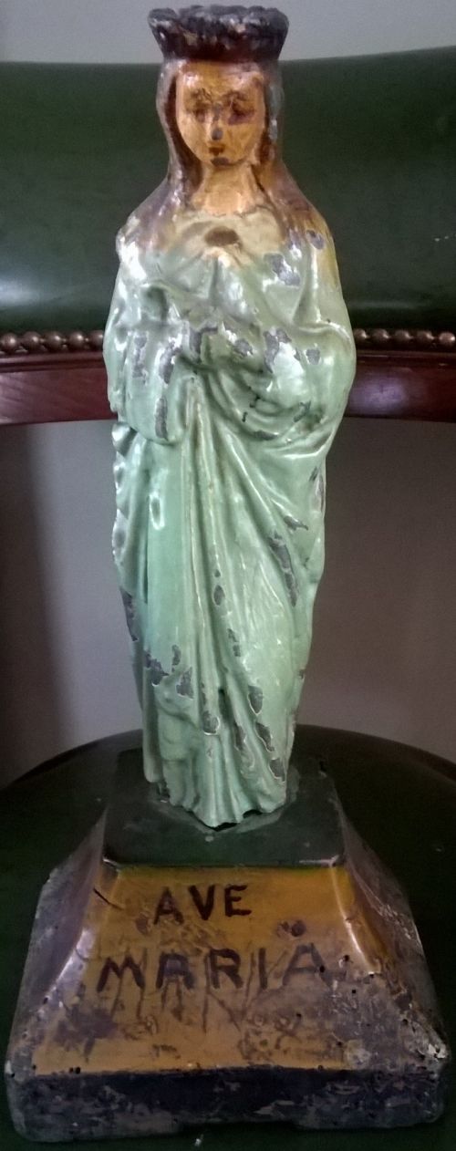 Central European antique Saint Mary figure
