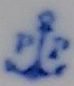 Blue anchor mark