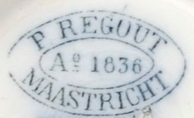 P. Regout 1836 mark