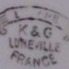 K and G Luneville France mark