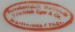 Porzellanfabrik Martinroda mark