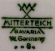 Sygnatura Mitterteich Bavaria W. Germany