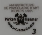 Pirkenhammer Czechoslovakia mark