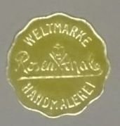 Golden sticker Rosenthal mark