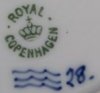 Sygnatura Royal Copenhagen przed 1923 r.