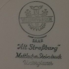 villeroy boch alt strasburg mettlach mark