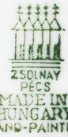 dating zsolnay marks