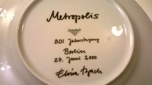 elvira bach metropolis plate reverse