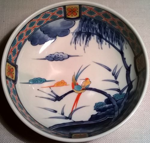 Stara japońska porcelanowa miska Namasu