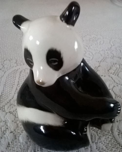 Lomonosov USSR sitting panda figurine  