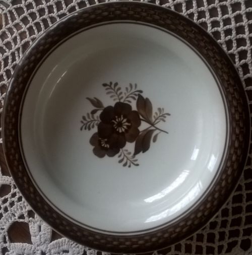 Royal Copenhagen Faience brown Tranquebar bowl