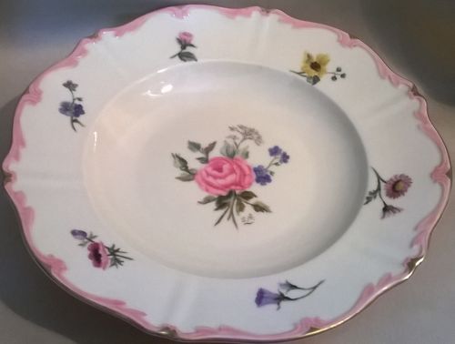 Antique Sorau Silesian porcelain plate