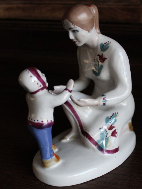 Polonne Soviet porcelain figurine First steps