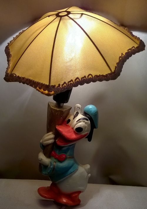 Radziecka lampka z Kaczorem Donaldem
